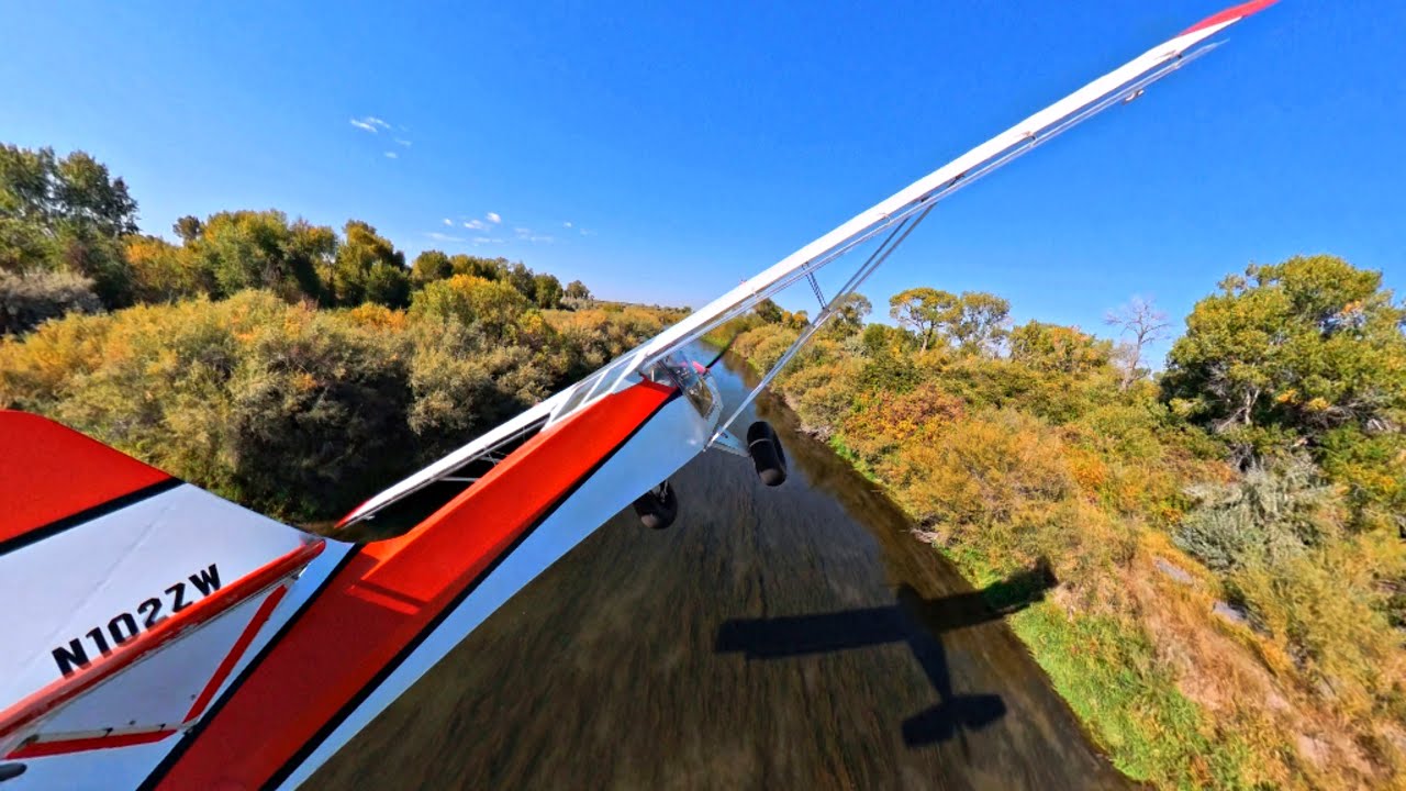 Полёт над узким руслом реки — такого вы ещё не видели! (Insta360 X5)