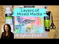 Layering for beginners in mixed media