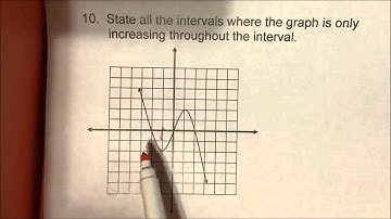 Algebra 2 Increasing/Decreasing Intervals