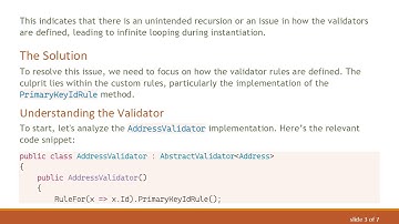 Solving the Stack Overflow Issue in .Net Core 3.1 Xunit Tests with Custom Fluent Validators