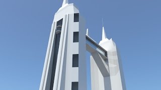 Maya tutorial : How to model a simple Sci Fi building