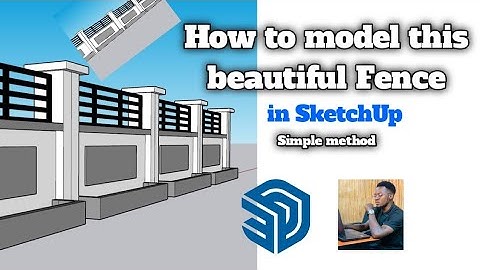 How to model this beautiful Fence in SketchUp