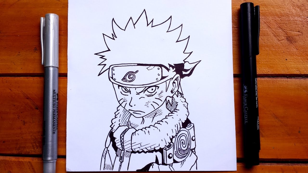 Como desenhar o Naruto  Naruto clássico 