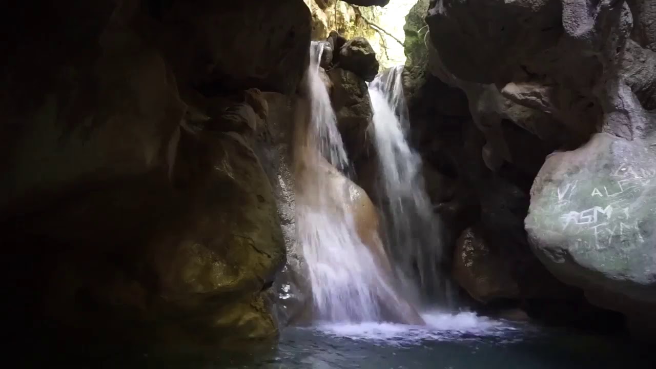 CUEVA DEL AGUA en el Río Cuadros. Parque de Sierra Mágina en BEDMAR (Jaén)  - YouTube