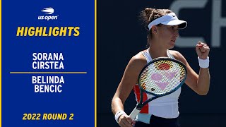 Sorana Cirstea vs. Belinda Bencic Highlights | 2022 US Open Round 2