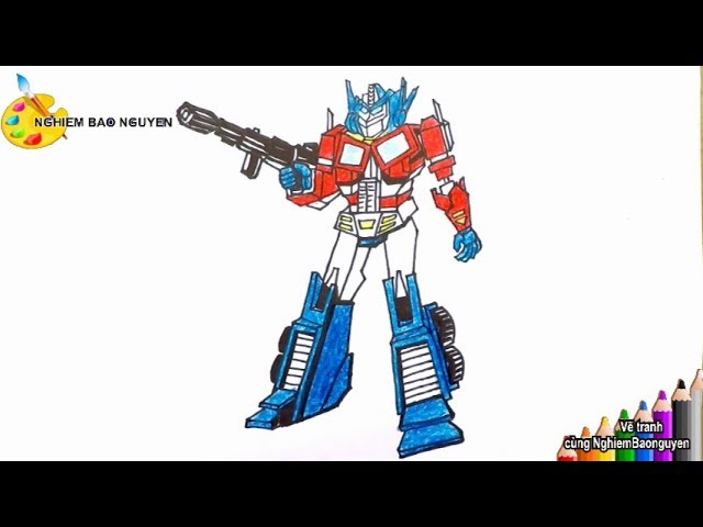 Vẽ tranh Robot đại chiến/How to draw Optimus Prime - Transformers ...