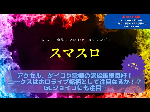 【投資HOCKEY（#スマスロ）】最新データで売り残増えている（ここが天辺か）！？  今日の主役は #オーイズミ ✨ #ユークス #ホロライブ 銘柄か！？✨ #アクセル #ダイコク電機 は需給良好✨