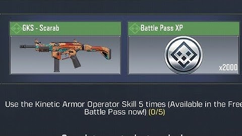 Use the kinetic armor operator skill 5 times | how to unlock kinetic armor operator skill