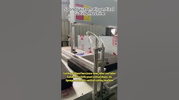 Sponge automatic vertical cutting machine