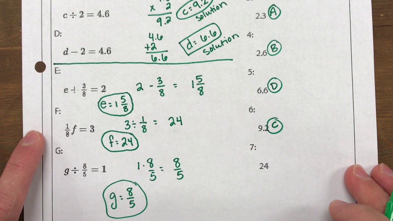 evaluate homework and practice module 6 lesson 2