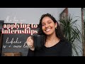 Tips on applying to internships/placements, linkedin and more