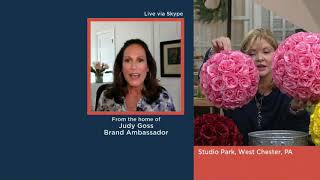 गार्डन रिफ्लेक्शन 10" या 12" नकली गुलाब फूल गार्डन क्षेत्र QVC पर screenshot 3