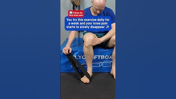 Tibial rotations exercise for knee pain