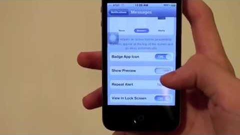 How to Turn off text message previews