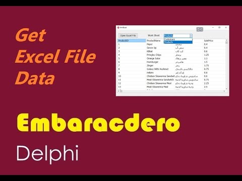 038-Import From Excel File Delphi قراءة بيانات ملف إكسل