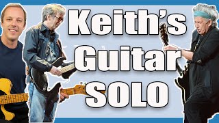 Video-Miniaturansicht von „Keith Richards with Eric Clapton - Key To The Highway Guitar Lesson“