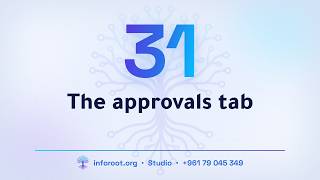 31 Inforoot Studio | The approvals tab