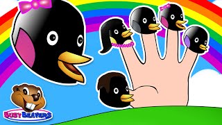 Finger Family Penguin Puppets Learn, Sing Along & Have Fun, Easy Childrens Video Pop Song