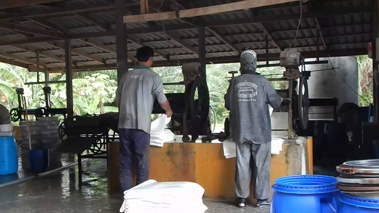 Rubber Factory in Rayong Thailand Part 1 - YouTube