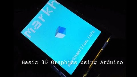 Basic 3D on Arduino & TFT Screen Shield