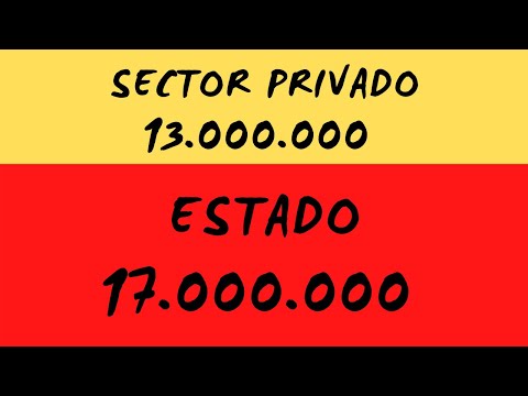 VIVE más GENTE del ESTADO que del SECTOR PRIVADO • ¿Cuántos FUNCIONARIOS hay 2020? • Es INSOSTENIBLE