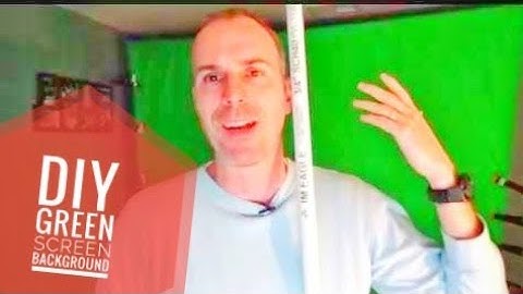 Green screen backdrop DIY for around $10