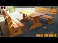 Jak zrobić zestaw ogrodowy / stół z ławkami - cz. 1, budowa stołu