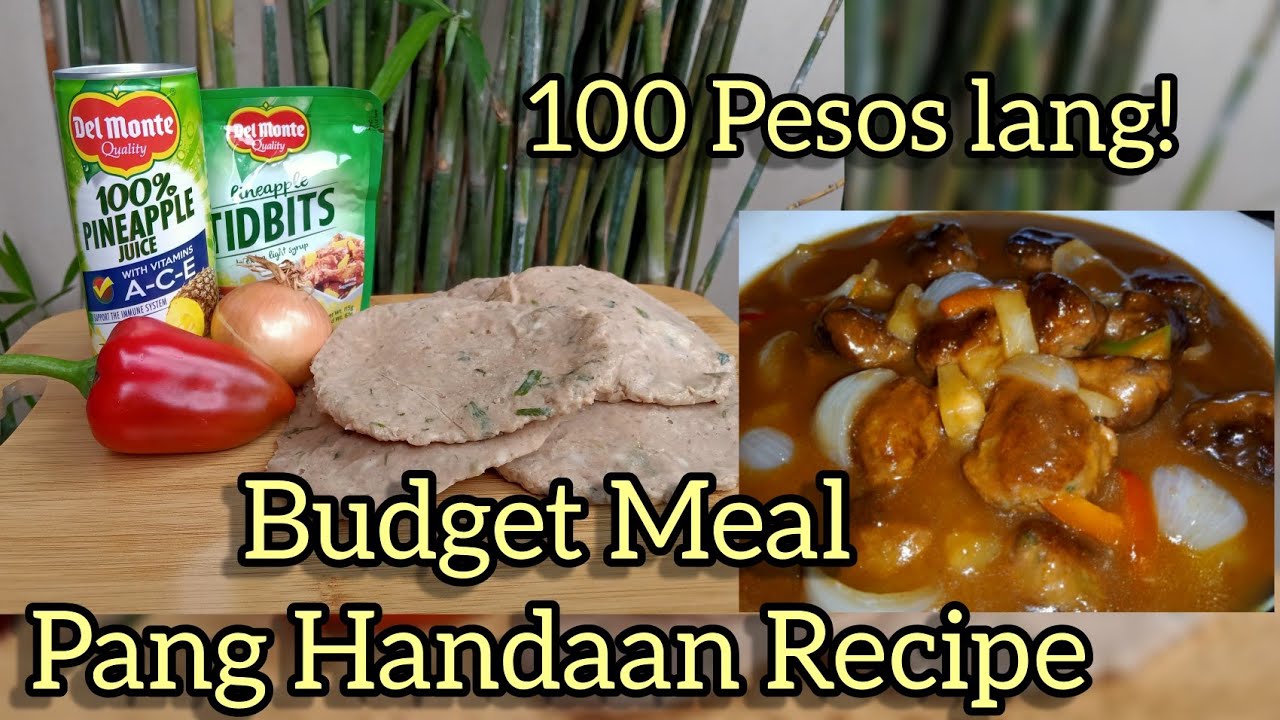 100 Pesos | BUDGET MEAL | PANG- HANDAAN RECIPE - YouTube