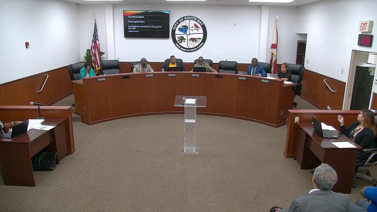 City of South Bay, FL Workshop & Commission Meeting