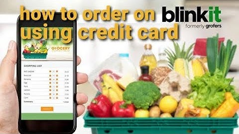 how to order groceries on blinkit and pay by credit card | #blinkit #viral #viralvideo