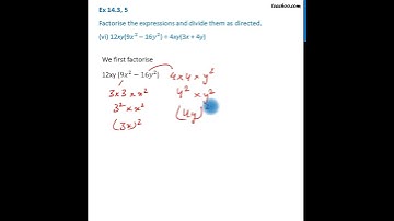 Ex 12.3, 5 (vi) - Factorise and divide 12xy(9x2 - 16y2) ÷ 4xy(3x+4y) - Teachoo