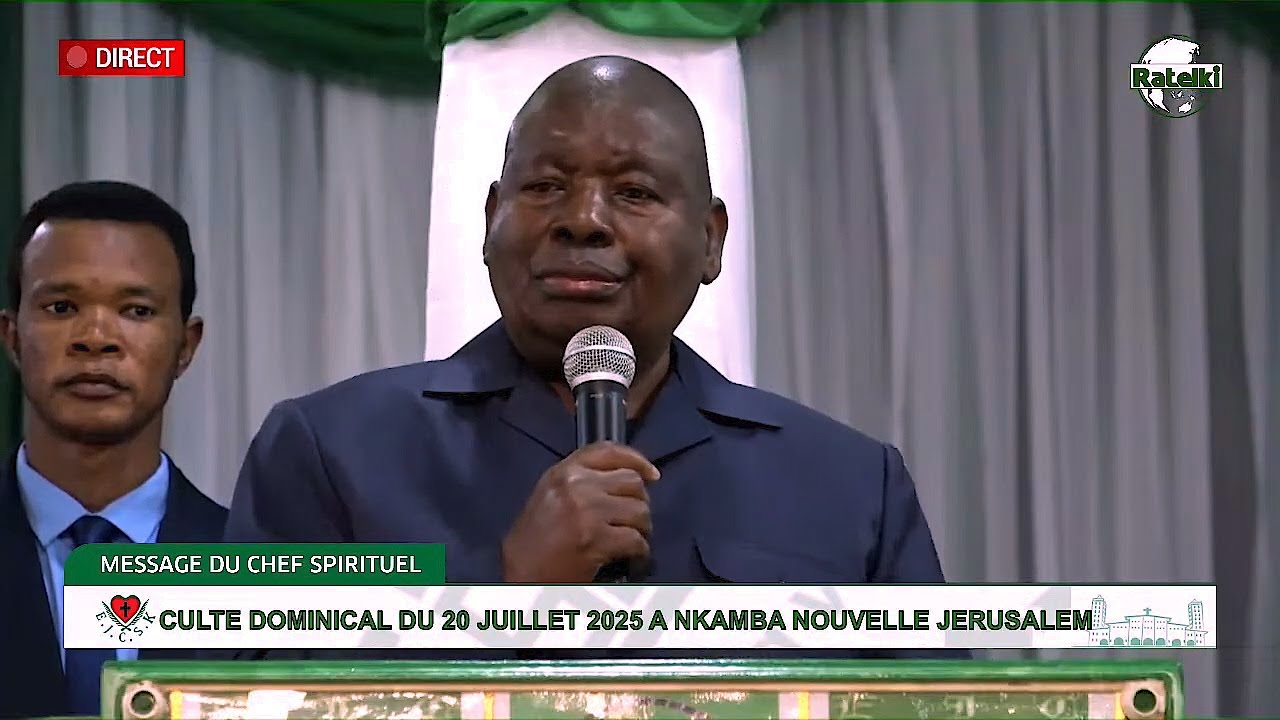 MESSAGE DOMINICAL DE  SA DIVINITE PAPA SIMON KIMBANGU KIANGANI DU 20 JUILLET 2025 A NKAMBA
