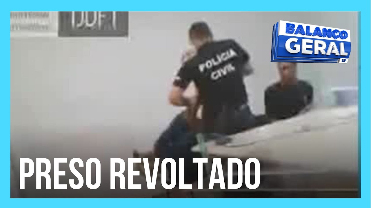 Preso se revolta durante audiência de custódia e destrói tribunal no DF