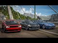 Forza Horizon 5 Drag race: Nissan Z 600HP vs Dodge Challenger Hellcat vs Ferrari GTC4Lusso