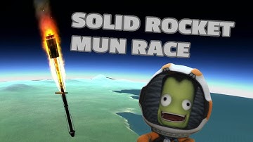 Racing to The Mun With Only Solid Rockets | KSP
