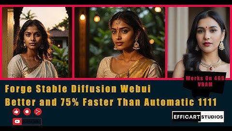 Forge Stable Diffusion Webui ! Better and 75% Faster Than Automatic 1111