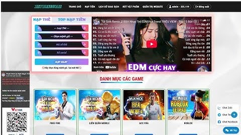 Source code shop bán acc game update giao diện,QR nạp tiền,fix lỗi nạp thẻ mới nhất 2025_Nam YT