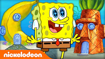 Every Time SpongeBob's House WASN'T A Pineapple 🍍 | Nickelodeon Cartoon Universe