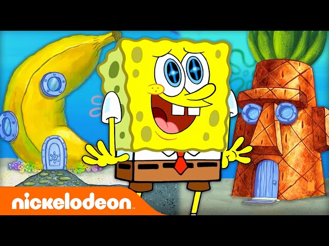 Every Time SpongeBob's House WASN'T A Pineapple 🍍 | Nickelodeon Cartoon Universe class=