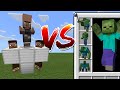 The Villager Golem vs ALL Zombies in Minecraft