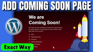 How to add coming soon page in WordPress (2025)