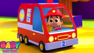 the wheels on the fire truck more nursery rhymes cartoon videos for kids