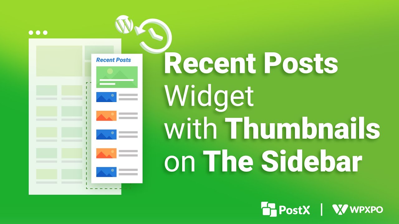 How to Display Recent Posts Widget with Thumbnails on the Sidebar