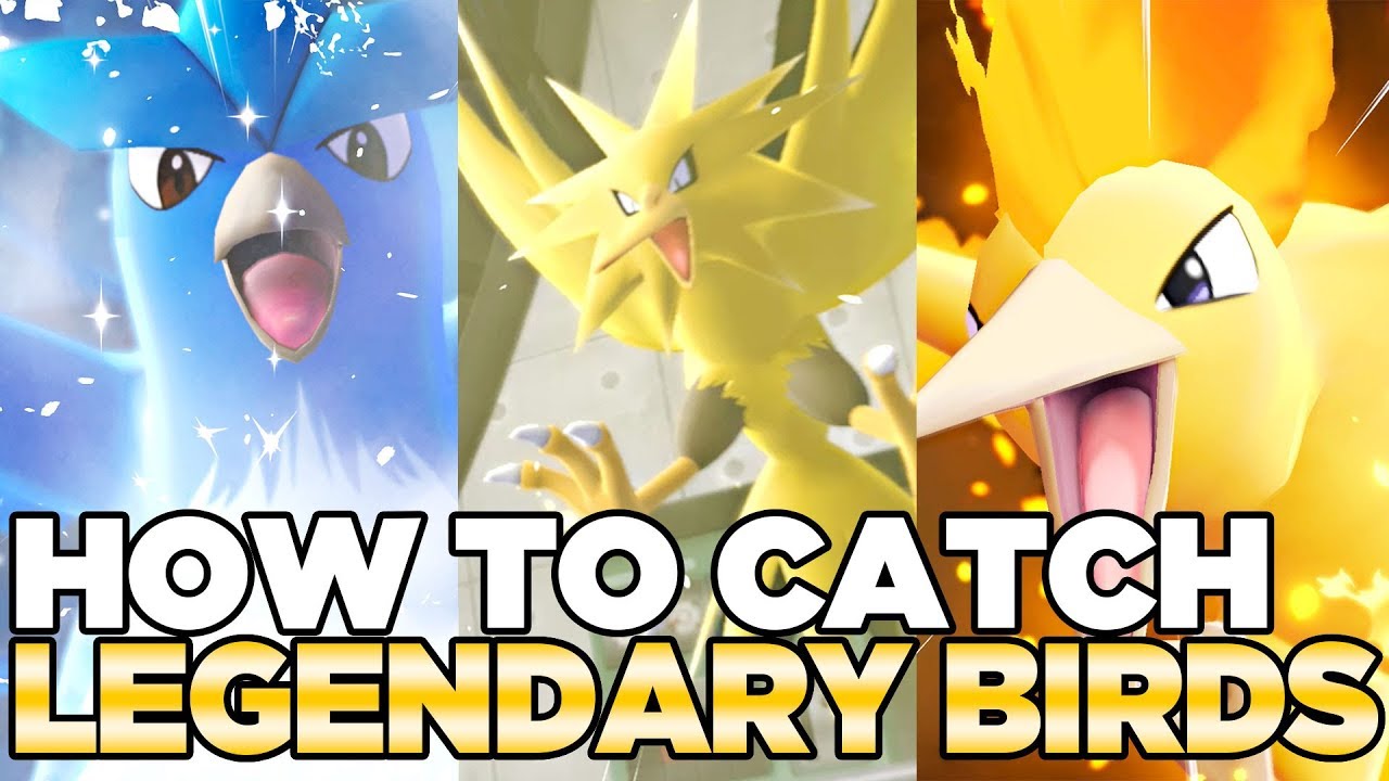 How To Catch Articuno Zapdos Moltres In Pokemon Let S Go