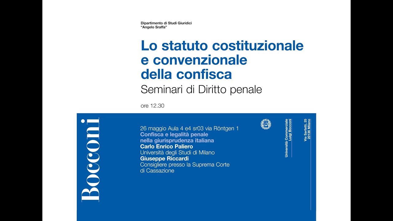 Lo statuto costituzionale e convenzionale della confisca - 3° camera iphone 8 plus apk