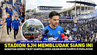 BOBOTOH BUAT SJH FULL ❗ REAKSI PEMAIN PERSIB MERINDING LIHAT STADION SJH LAUTAN BIRU~SANDY DEBUT