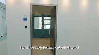 Famous DEPER medical steel swing door with DSW-50TS concealed operator! Wealth