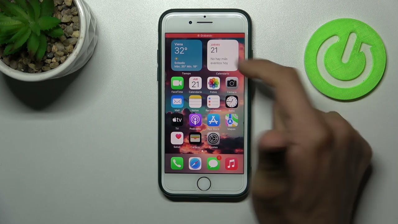 Cómo grabar la pantalla en iPhone 8 - video de pantalla 