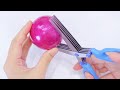 【ASMR】Satisfying Tape Ball Cutting Sounds🔪 テープボールを5枚刃のハサミで切ってみたら、とんでもなかった。