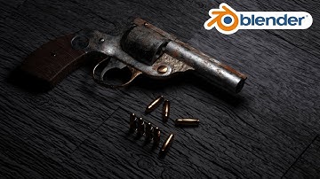 Blender 2.9 Hard surface Modeling Gun